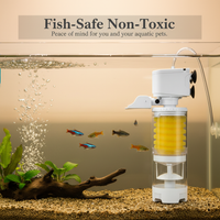 Aquarium Fish Tank Filter 3-in-1 Water Purifier Feces Collector Oxygenation Circulation Pump