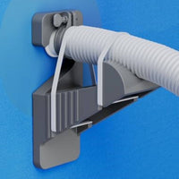 Swimming Piping Support Bracket with Clamp Gray Piping Support Bracket Heavy-Duty