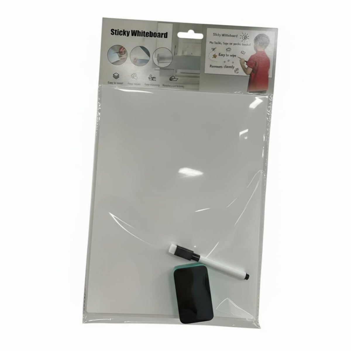 Small Dry Erase Writing Board, Reusable Memo Pad, Easy to Clean, Multi-Size, For Desk, Fridge, Office, Home