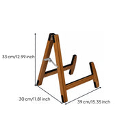 Safeguarding Padding Universal Instrument Floor Stand Triangular Stand Guitar Stand Bamboo Guitar Rack for Guitarists
