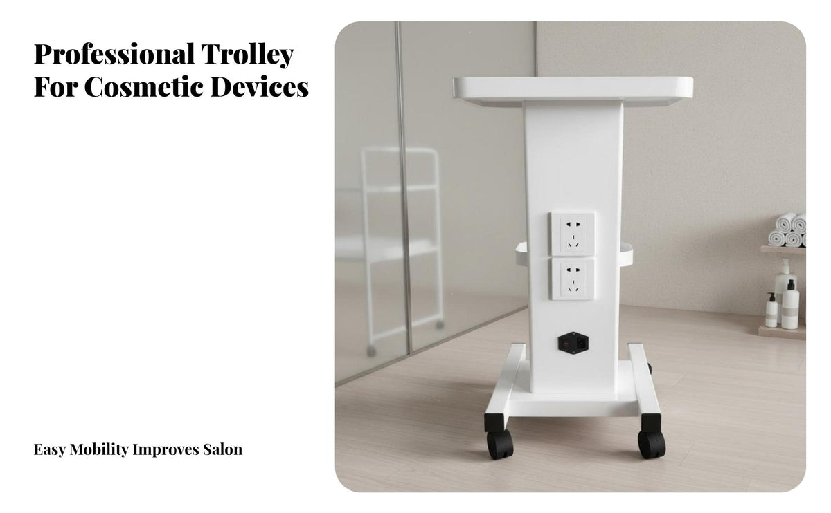 Professional Trolley Cosmetic Tool Mobile Design Floor Standing Salon Machine New Model 2 in 1 for Spa, Dermatology Wellness Center