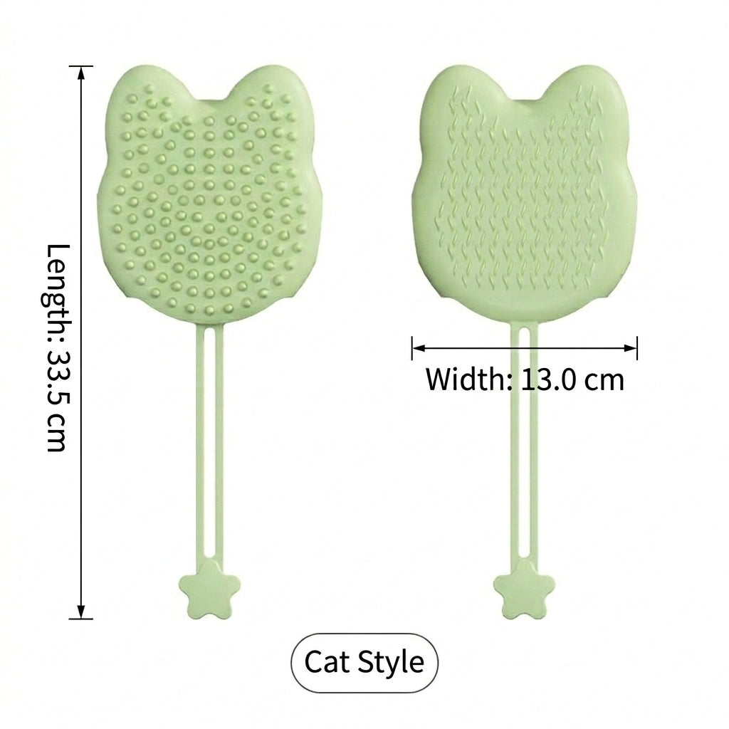 Silicone Cat Grooming Glove, Pet Deshedding Brush for Hair Removal, Gentle Massage Mitt, Effective Cleaning Comb, Soft Bathing Tool