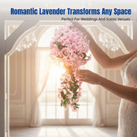 Artificial Climbing Flower Vine, Dense Hanging Faux Floral Arrangement, Decorative Ceiling Flowers for Weddings, Corridors