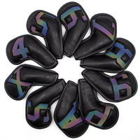 PU Golf Iron Head Cover Set (10 Pieces)