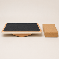 Wood Incline Board, Adjustable Squat Wedges for Stretching and Rehabilitation, Non-Slip Surface, 158.75 kg Capacity