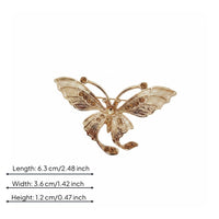 Gold Tone Butterfly Brooch Base for Jewelry Makers, Crafters