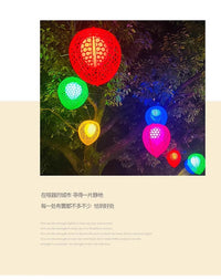 led桃心灯户外防水挂树上的彩灯节日街道工程亮化发光圆球装饰灯