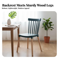 Nordic Design Spindle Back Chair Minimalist Design Seating Furniture Ergonomic Backrest Long-Lasting Construction for Adults, Homeowners, Cafe Owners, Dining Room, Kitchen, Bedroom, Home Office