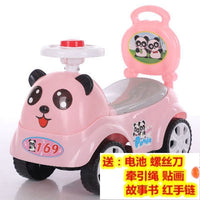 小蜜蜂儿童溜溜车助步车童车1/2-3岁宝宝滑行车扭扭车带音乐玩具Y