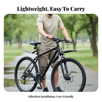 2 Pieces Mountain Bike Mudguard Set Weather-Resistant Protection Mountain Bike Fenders Instant Detach Two-Wheeler Mudguards