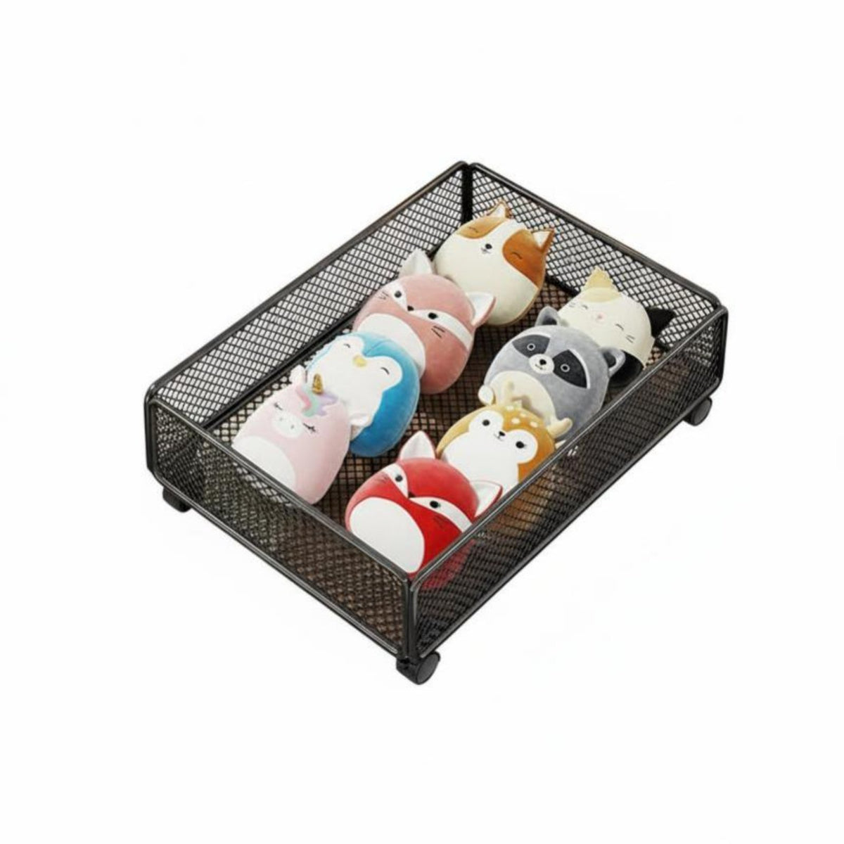 Flat Storage Drawer with casters Multi-Purpose Rolling Storage Drawer for Parents