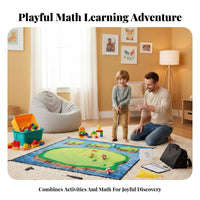 Parent-Child Interaction Child S Golf Mat Set Family Fun Child S Golf Toy Set Portable for Children, Families, Outdoors, Backyard