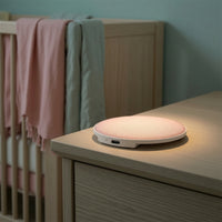 Speaker with Built-in Ambient Sound Compact Sleep Speaker Sound Machine Mini Ultra-Thin for Sleepers, Bedside, Bedroom