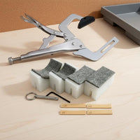 Handheld Fret Press Interchangeable Curve Inserts Guitar Fret Press Tool Adjustable Pressure for Luthiers