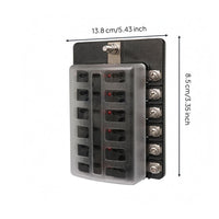 Electrical Protector Box Transparent Window 32V Electrical Protector Holder Easy Wiring Power Distribution Block