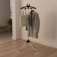 Foldable Garment Steamer Rack Saving Space Foldable Ironing Simple Setup to Set up Floor Standing Ironing Rack for Home