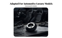 Aluminum Steering Wheel Hub Adapter Black Vehicle Steering Hub Adapter Machined Car Accessory Silver Mounting Collar
