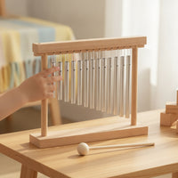 Chime Toy with Mallet Wooden Instrument Musical for Music Wellness
