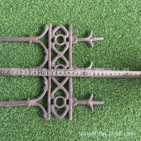 Cast Iron Garden Fence for Lawn and Landscape Protection