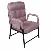 Ergonomic Design Padded Folding Recliner Stable Frame Lounge Chair High Back Support Indoor Furniture Easy Assembly for Students, Office Workers, Balcony, Living Room, Bedroom, Reading Nook