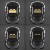 Adjustable Auto-Darkening Metalworking Helmet Hard-Shell Metalworking Mask with Auto-Darkening Lens Protective Face Guard for Welders, Workshops