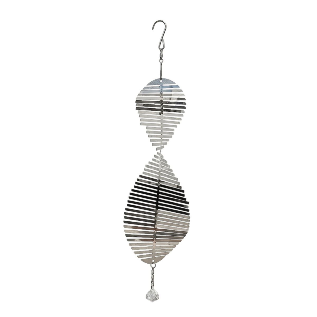 Wind with Crystal Pendant Reflective Decor Kinetic for Patio
