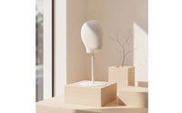 Mannequin Head with Metal Base Pin-Compatible Styling Head Stand textileCovered Hairpiece Stand for Hair Salons