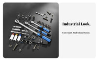 33 Pieces Chrome Vanadium Steel Force Wrench Set Reversible Ratchet Adjustable Force Wrench Kit Double Range Scale