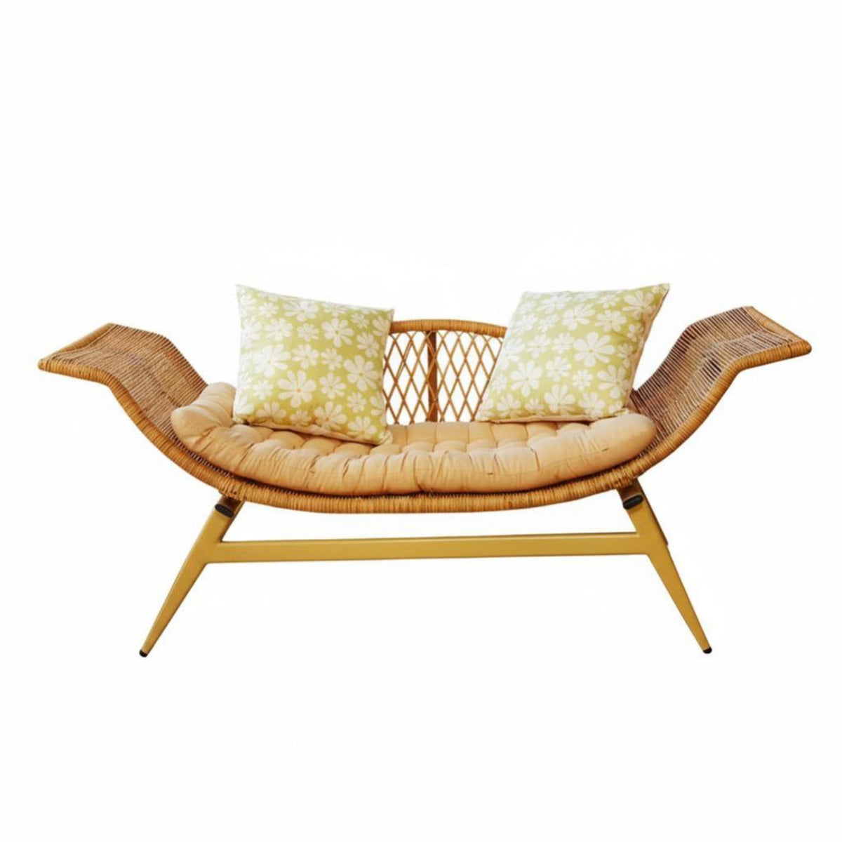 With Armrests Single Sofa Chair designer-inspired Woven spinerest Armchair Modern Aesthetic Indoor Seating Ergonomic Shape for Book Lovers, Design aficionados, Balcony, Living Room, perusing Corner, Reception Area