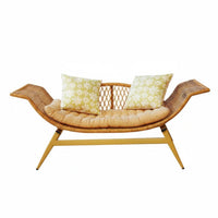 With Armrests Single Sofa Chair designer-inspired Woven spinerest Armchair Modern Aesthetic Indoor Seating Ergonomic Shape for Book Lovers, Design aficionados, Balcony, Living Room, perusing Corner, Reception Area