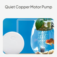 USB Rechargeable Silent Oxygen Pump for Aquarium and Fishing