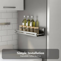 Drillno-Drill Installation Shelf Set No Drilling Required Refrigerator Organizer Multi-Purpose Kitchen Organizer Space-Saving Design for Home Cooks, Homeowners, Families, Small Areas, Laundry Room