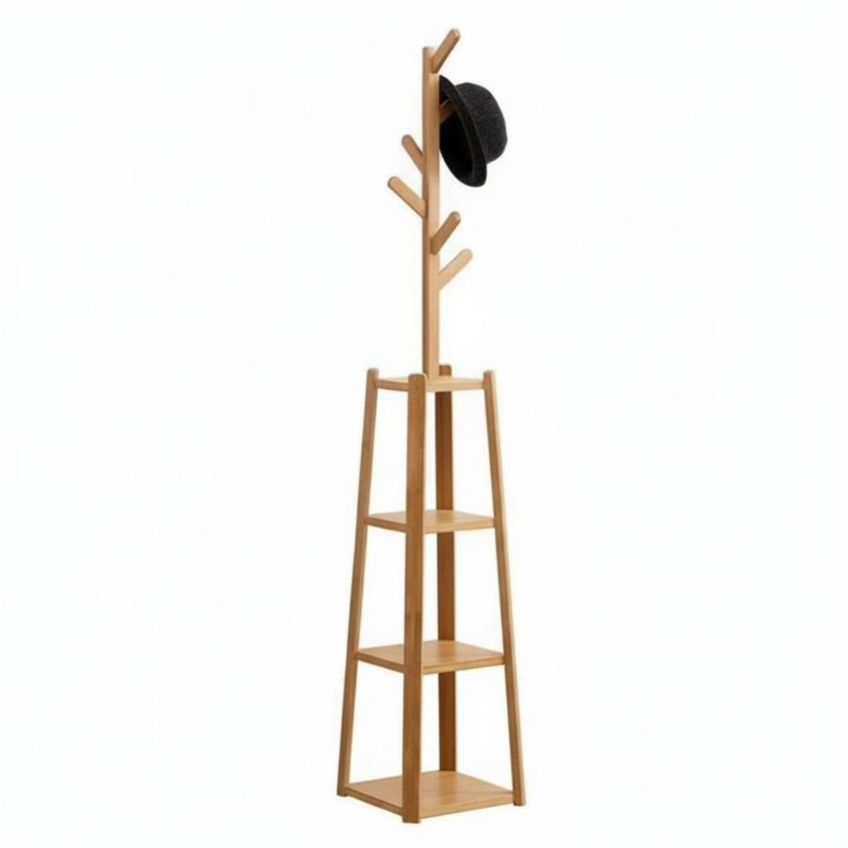 Modern Design Freestanding Coat Tree Multi-Functional Treedesign Coat Rack Space-Saving Hall Stand Stable Base for Families, Homeowners, Students, Bedroom, Living Room, Entrypath, Apartment