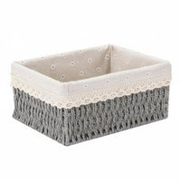 Woven Box with Lid Handwoven Woven Lidded Basket Decorative for Bedroom, Parents