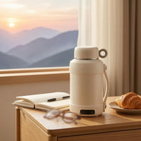 Leak-Resistant Portable Electric Kettle Cup Ribbed Travel Electric Kettle
