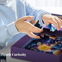 Early Learning 100 Piece Kids Jigsaw Enhances Concentration 3D Effect Jigsaw Improves Hand-Eye Coordination for Boys, Playtime, Home, School