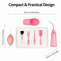 7-Piece Mini Garden Tools Set, Charming Gardening Tools for Small Potted Plants, Balcony Patio Plant Tools with Watering Can, Tweezers