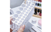 Nail Brush Holder with 26 Holes Clear Nail Brush Holder Pen Organizer Transparent Pen Display Stand Upright for Artists, Vanity