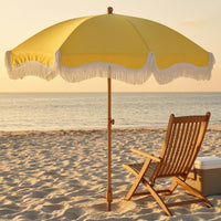 Fringed Sun Umbrella Pointed Base Garden Sun Umbrella Outdoor Shade Decorative Trim for Patio