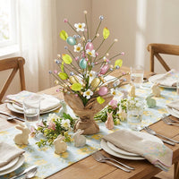 Easter Egg Branch DIY Friendly Easter Egg Stem Flexible Spring Floral Pick for Interior Stylists, Event Planners, Table Centerpiece, Wreath Making