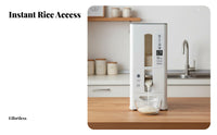Japanese Design Rice Storage Container Large Capacity Measuring Rice Bin Moisture-Proof