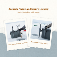 Adjustable aluminum rod holder