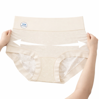 Ladies Knickers High Waisted for Women with Bamboo Fibre and Silk Gusset, Plus Size Underwear with Extended Crotch for Everyday Wear