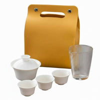 Portable Travel Tea Set Compact Design Portable Tea Set High Temperature Fired for Camping