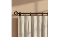 2 Pieces Easy Installation Wrought Iron Curtain Rod Head Adjustable Screw Lantern Design Drapery Finial Twist Design Rod End for Living Room, Bedroom
