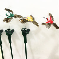Solar Powered Hummingbird Garden Ornament with Fluttering Wings