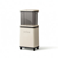 Two-levelHeight Trash Bin with Wheels Transparent Rolling Garbage Can Rectangular Mobile Waste Bin Long-Lasting for Kitchen, Living Room