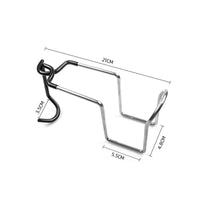 Stainless Steel Pole Cup Holder Portable Clamp-on Cup Holder Compact Versatile for Fishing