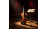 4/4 Violin Fine Tuners Full-Size Violin String Instrument Glossy Brown