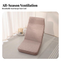 Japanese design Adjustable spinerest Lounger Foldable Adjustable Padded Lounger Space-Saving floor cushion Seat Ergonomic spine Support for Students, Adults, video game enthusiasts, Small Apartments, Bay opening, Living Room, Meditation